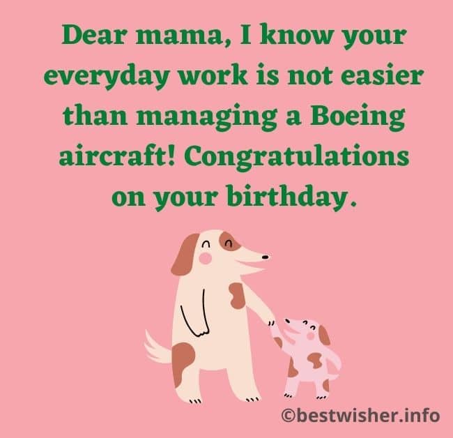 Funny birthday wishes for mom