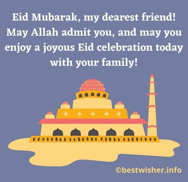 Eid Mubarak wishes for friends