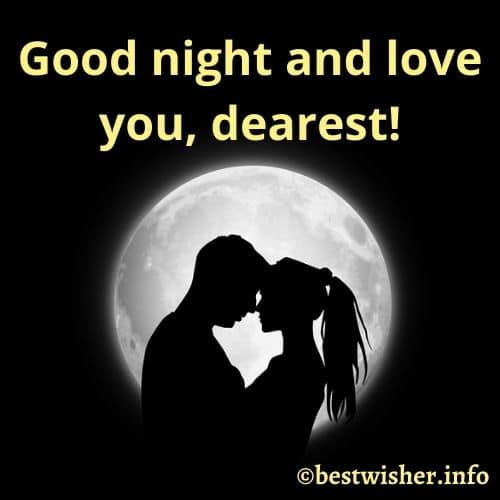 Good night images with love quotes