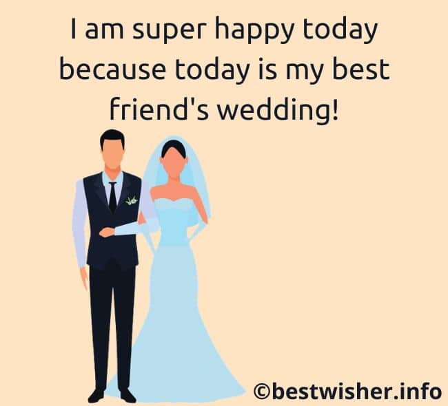 Marriage wishes for best friend