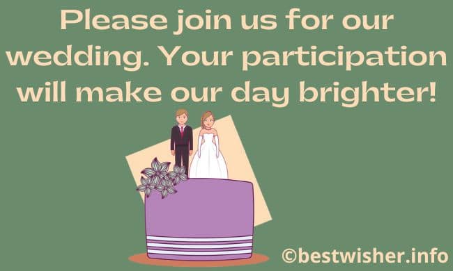 wedding invitation wording for friends