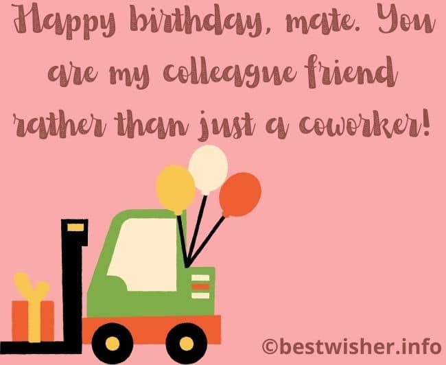 Birthday wishes for a colleague friend