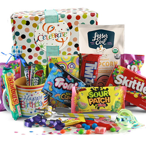 6. Birthday Blowout Candy Basket
